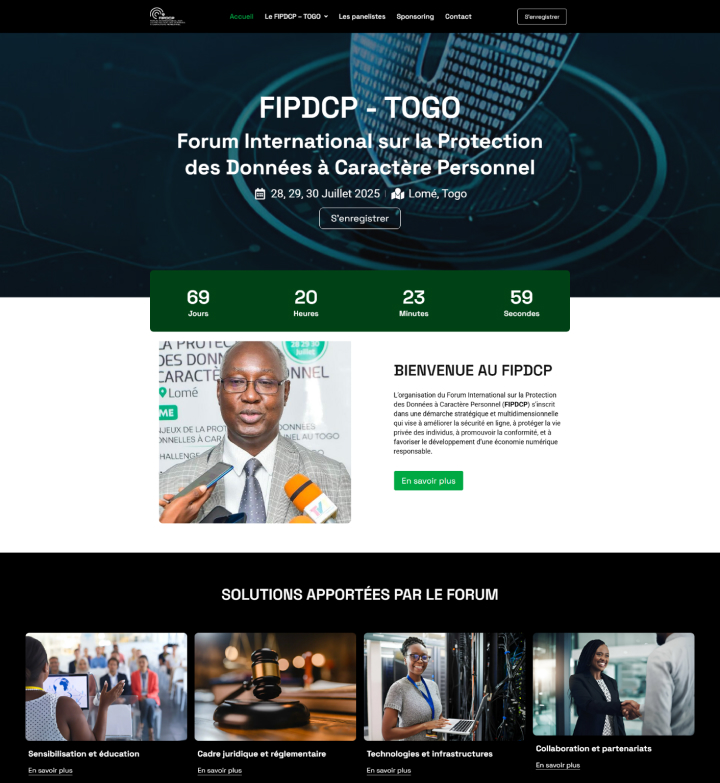 FORUM INTERNATIONNAL SUR LA PROTECTION DES DONNEES A CARACTERE PERSONNEL